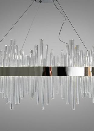 Подвесная хрустальная светодиодная люстра 200 ватт diasha 839/800ch2 фото