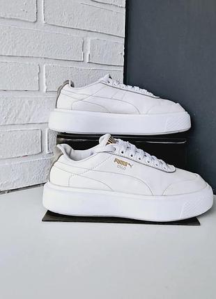 Женские кожаные кроссовки puma
