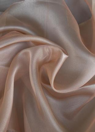 Тюль напіворганза теракот 3м