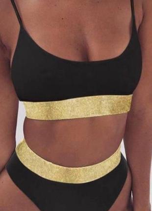 Купальник 👙 с золотой полоской