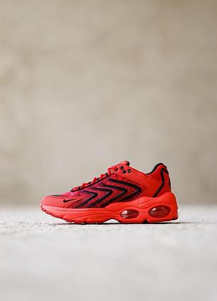 Мужские демисезонные красные спортивные кроссовки nike air max tw