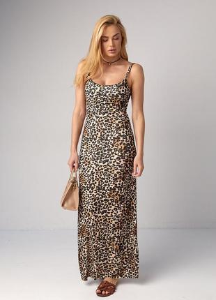 Сарафан с леопардовым принтом