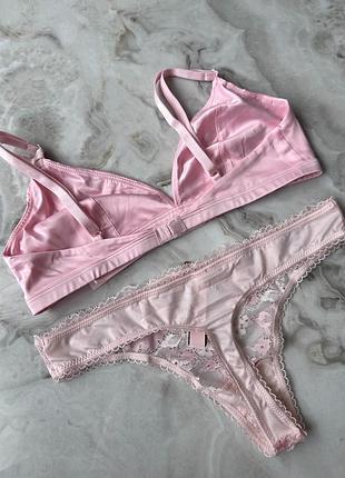 Сатиновый топ и трусики victoria’s secret💖2 фото