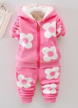 Теплий костюм для дівчаток
