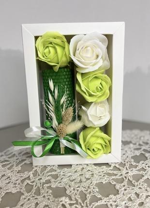 Подарочный набор с розами, подарок для девушки, оригинальный подарок