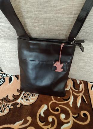 Сумка кросс-боди radley, оригинал, номерная, натуральная кожа.