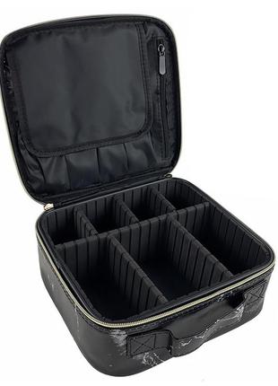 Органайзер косметичка mirrand zy-1122 black для хранения косметики компактный 7шт