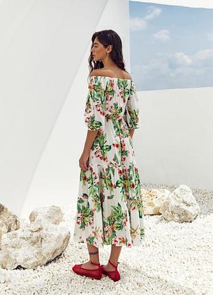 Стильное платье из штапеля2 фото