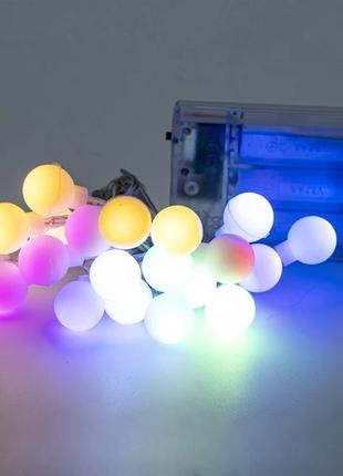 Декоративная гирлянда altalusse inl-2705b-20 разноцветный 20 led, 3 м, 1 режим, 3xaa (inl-2705b-20 multicolor)