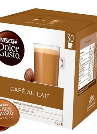 Кофе в капсулах nescafe dolce gusto cafe au lait 30 шт. дольче густо ау лейт