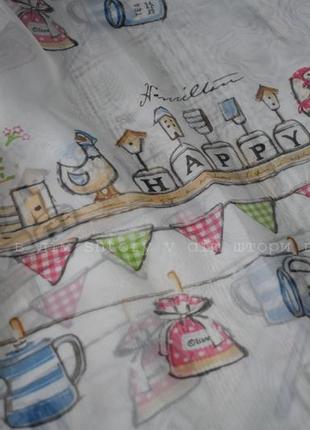 Тюль детская "уточки" розовая