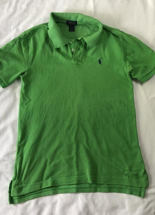 Зелене поло футболка polo ralph lauren
