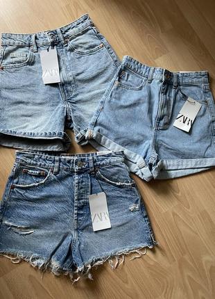 Джинсовые шорты zara