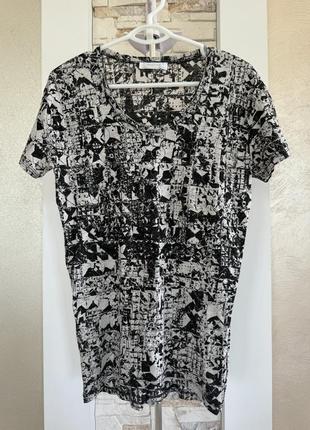 Мужская льняная футболка zara