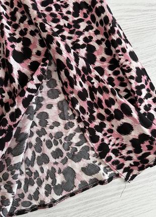 Красивая вискозная юбка в тигровый принт4 фото