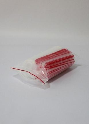 Пакеты с замком zip-lock 80 мм х 120 мм в упаковке (100 шт)