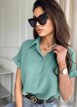 Сорочка ♥️ все рразмеры 💥  рубашка блуза блузка супер качество!