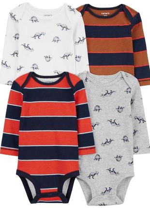 Комплект из четырех боди с длинными рукавами carter's 0561, 0557