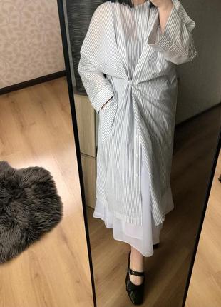 Кімоно, сукня сорочка, рубашкс, на літо, плаття, міді, накидка, xl, zara