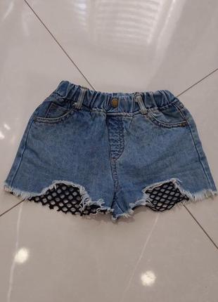 Джинсовые шорты на девочку