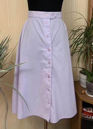 Юбка миди st michael пуговицах сиреневая размер l / xl