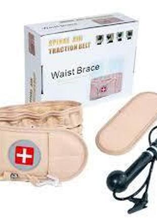 Пояс масажер для поперекового відділу spinal air traction belt waist brace4 фото