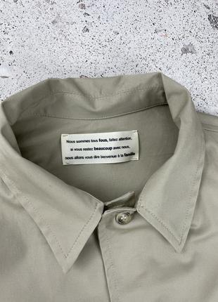 Beacoup beige men’s solid overshirt овершит оригинал, universal works x issey miyake7 фото