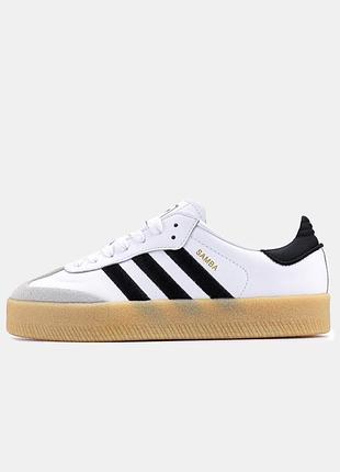 Adidas samba platform white