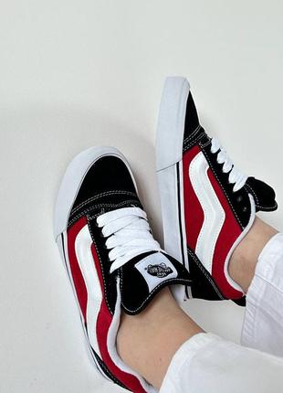 Vans knu-skool 'black red box'