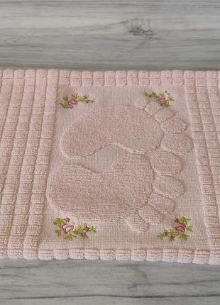 Полотенце под ноги 50х70см махра karina туречки полотенце хлопок под ноги турция