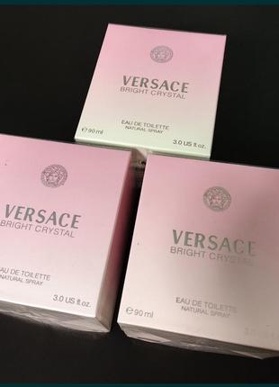 Туалетная вода versace bright crystal 90мл, новая в пленке.