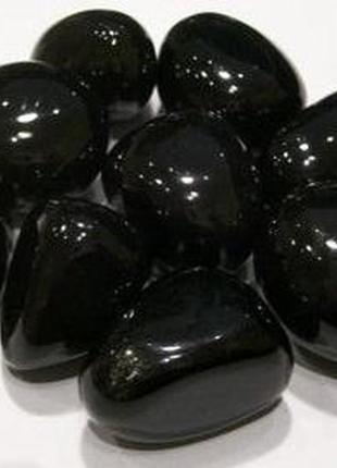 Бусы из натурального камня - черный оникс5 фото