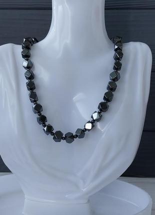 Намисто з гематиту, натуральний гематит. індія!