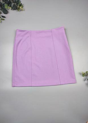 Сиреневая короткая юбка zara, летняя юбка зара5 фото