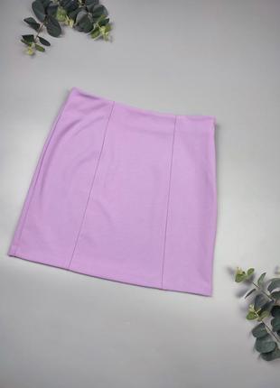 Сиреневая короткая юбка zara, летняя юбка зара2 фото
