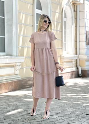 Женское летнее платье миди5 фото