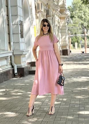 Женское летнее платье миди3 фото