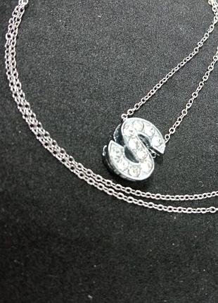 Цепочка короткая с подвеской 35+5см удлинитель.