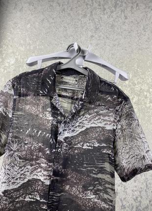 Мужская легкая гавайская лиоцелл рубашка allsaints castaway