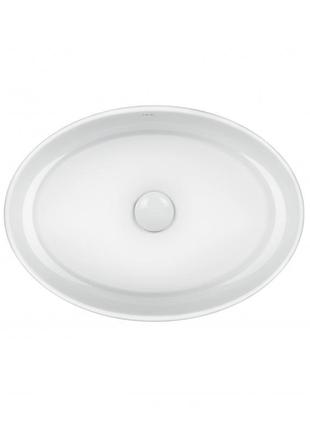 Раковина-чаша qtap kolibri 500x360x140 white с донным клапаном qt10113054w