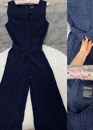 Брючный комбинезон dkny из прошвы