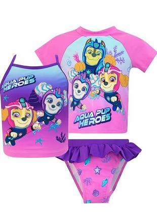 Купальний комплект купальник щенячий патруль на 5-6р.