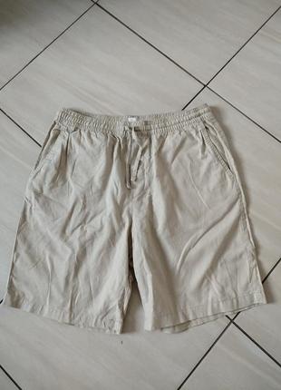 Шорти беж льон h&m