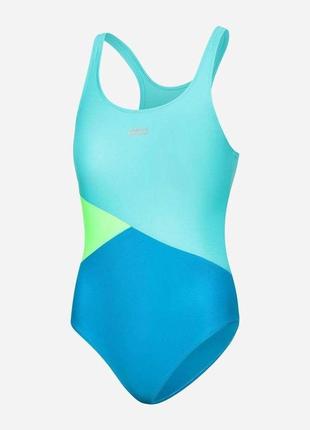 Купальник слитный aqua speed pola (541-28) 152 см светло-бирюзовый/бирюзовый/салатовый (5908217685988)