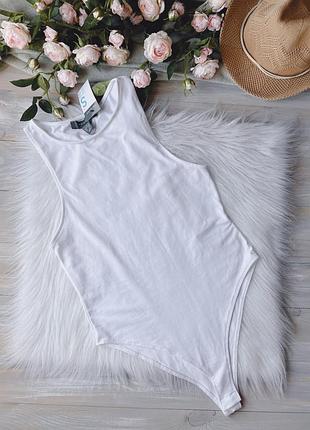 Білий базовий боді топ масло