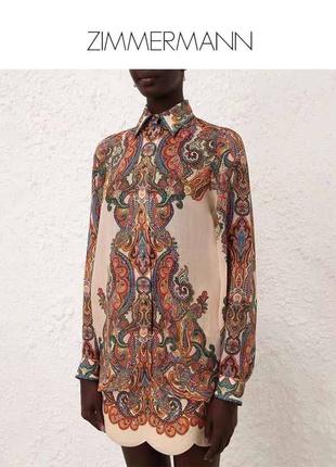 Костюм с юбкой в стиле zimmermann