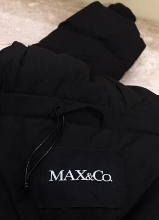 Новий.пуховик брендовий max mara premium 100% down quilted coat matte black. оригінал3 фото