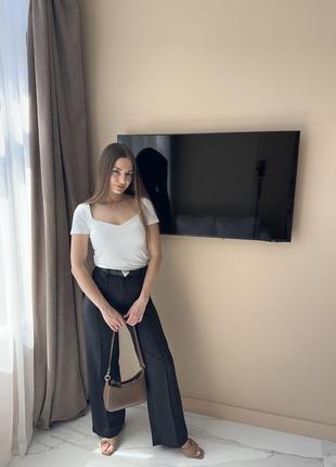 Базовые брюки палаццо 7
