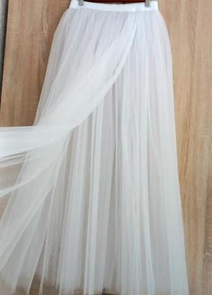 Фатинова спідниця з розрізом3 фото