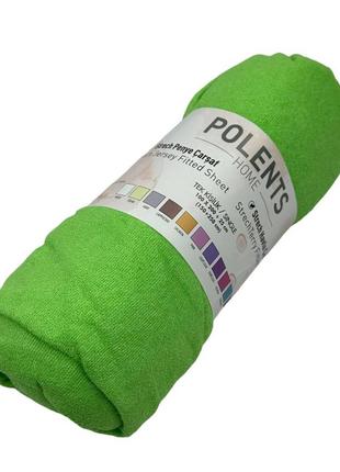 Простирадло на резинці polents 13961 150х250 см зелене